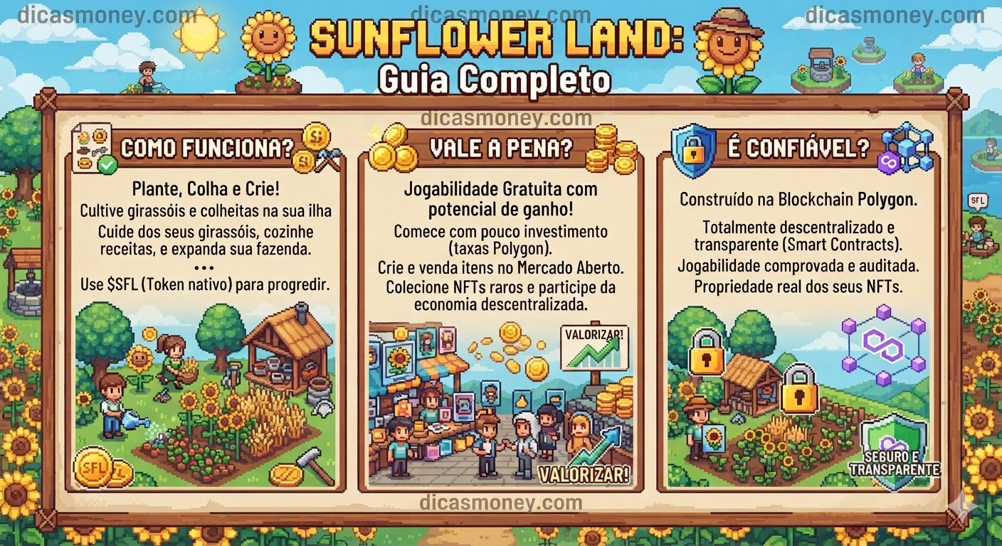 SunFlower Land 2026: Como Funciona, Vale a Pena e é Confiável? sunflower land como funciona e confiavel